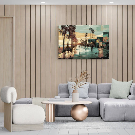 Los Angeles Venice Beach Boardwalk - Canvas Wall Art Living Room