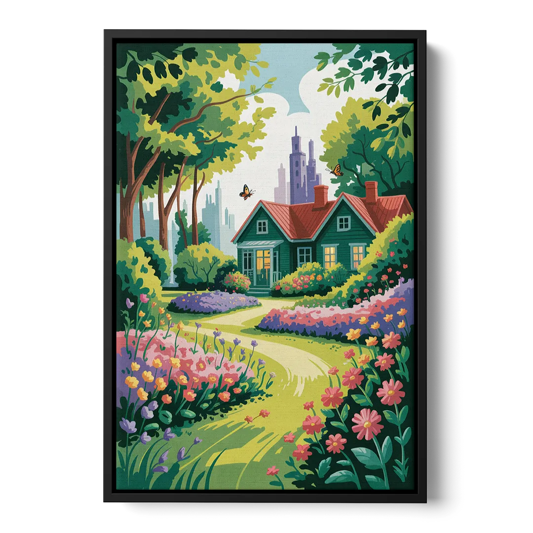 Green Gables Heritage - Black Frame Canvas