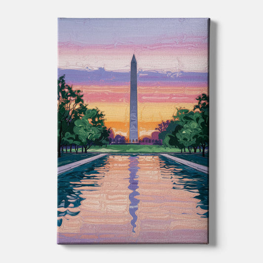 Washington Monument View - Canvas Wall Art