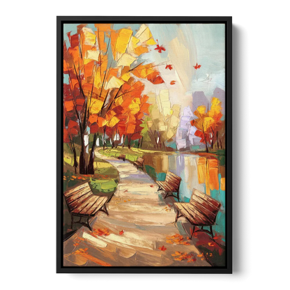 Park City Autumn Colors - Black Frame Canvas