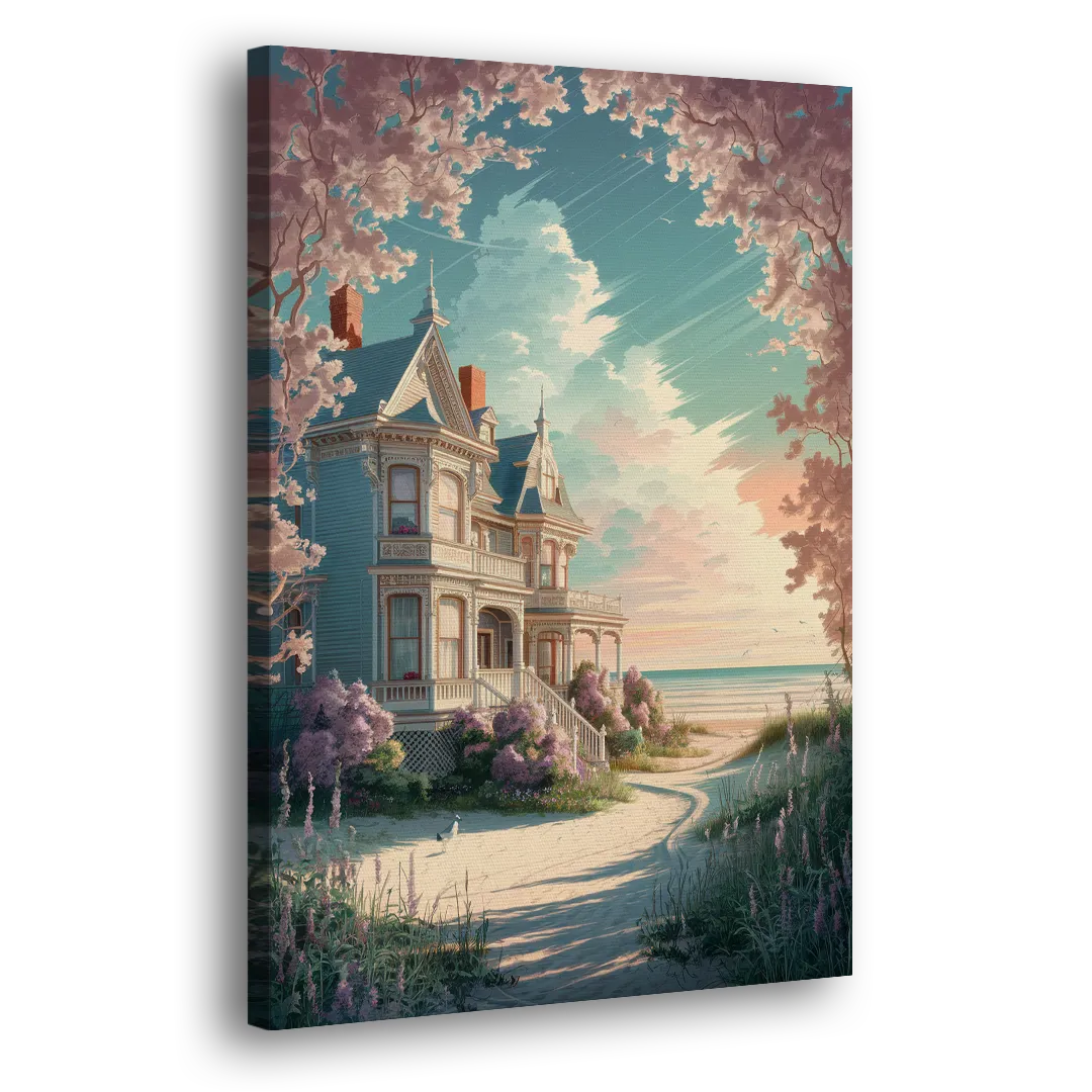 Cape May Victorian Charm - Canvas Print Art Sides