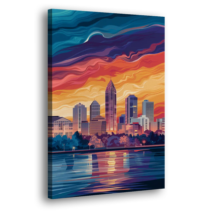 Atlanta Street Photography - Canvas Print Art Sides