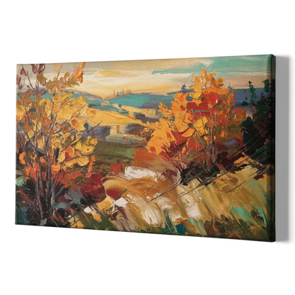 Spokane Autumn Colors - Canvas Print Art Sides