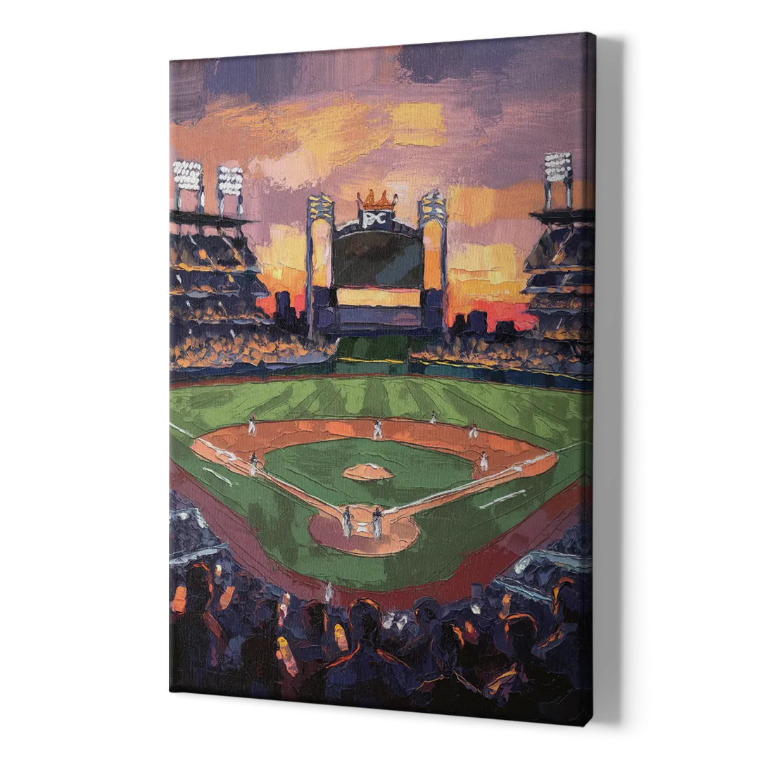 Kansas City Royals Stadium View - Canvas Print Art Sides