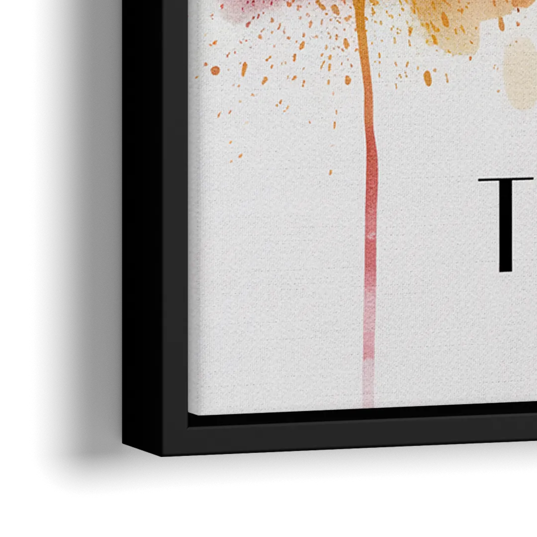 Tulsa Urban Charm - Close-Up Black Frame Canvas