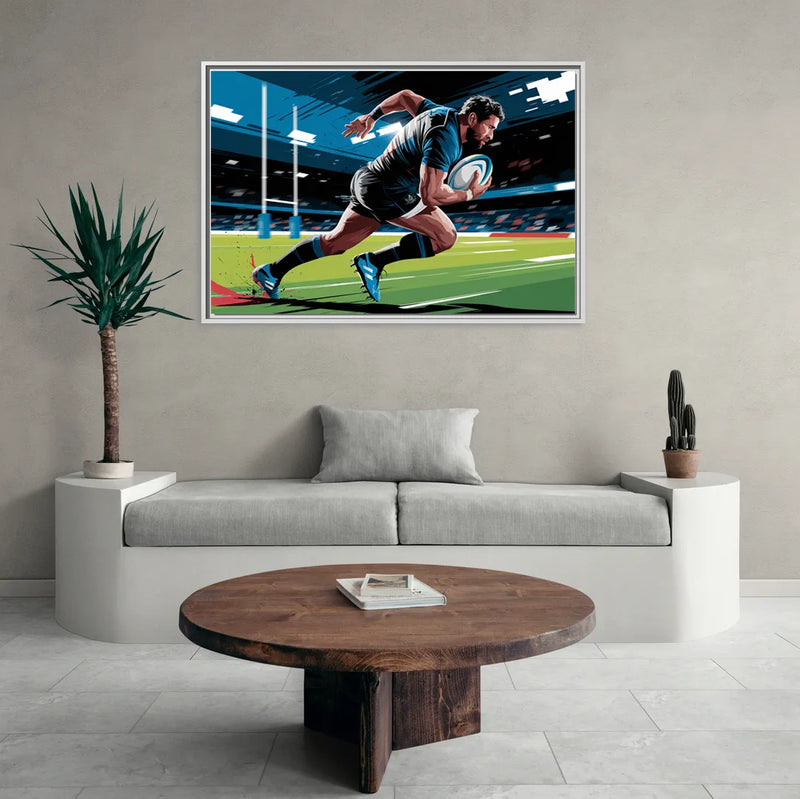 Dunedin Rugby Spirit - Living Room White Frame Canvas
