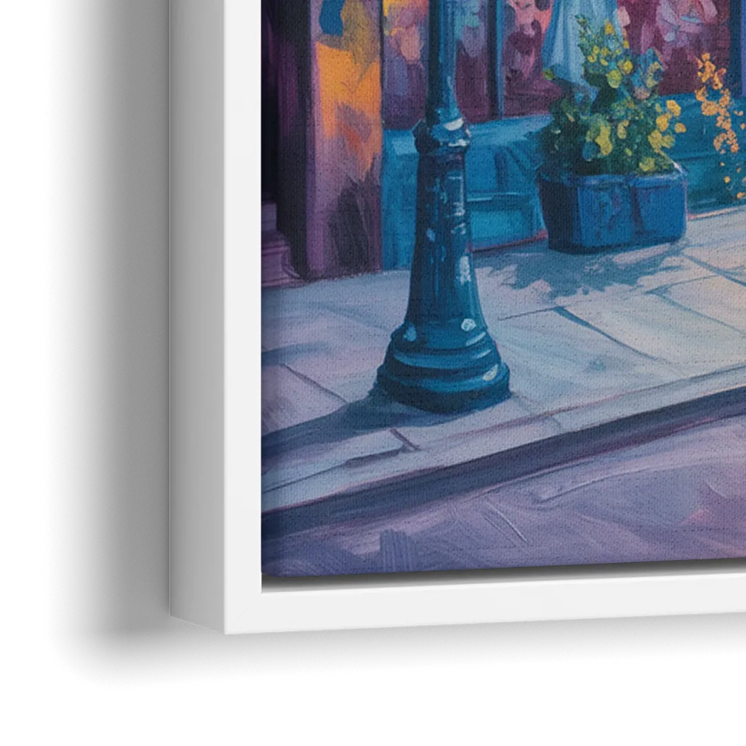 Plateau Mont Royal Murals - Close-Up White Frame Canvas