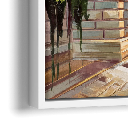 Greensboro Historic Architecture - Close-Up White Frame Canvas