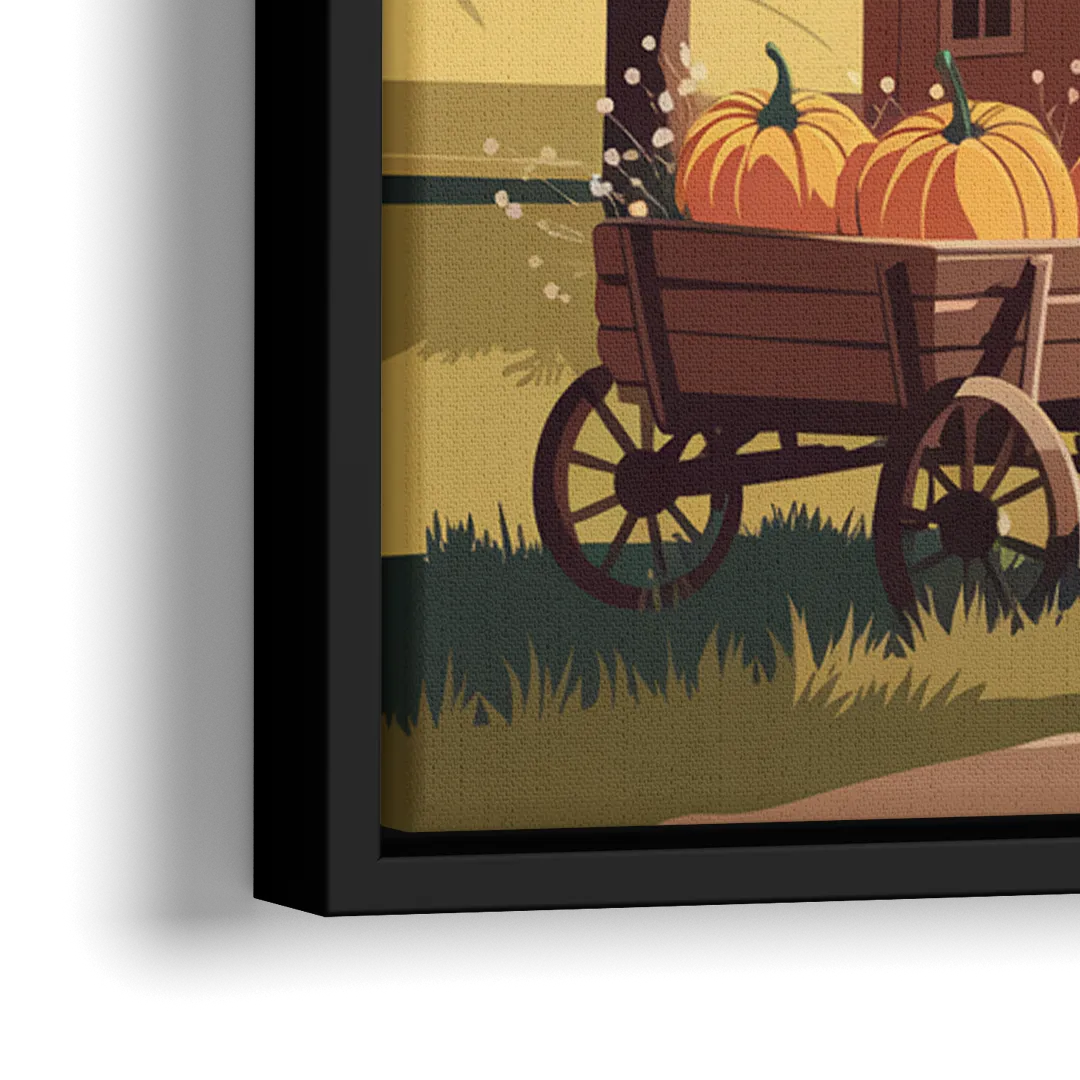 Wichita Rustic Charm - Close-Up Black Frame Canvas