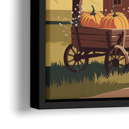 Wichita Rustic Charm - Close-Up Black Frame Canvas