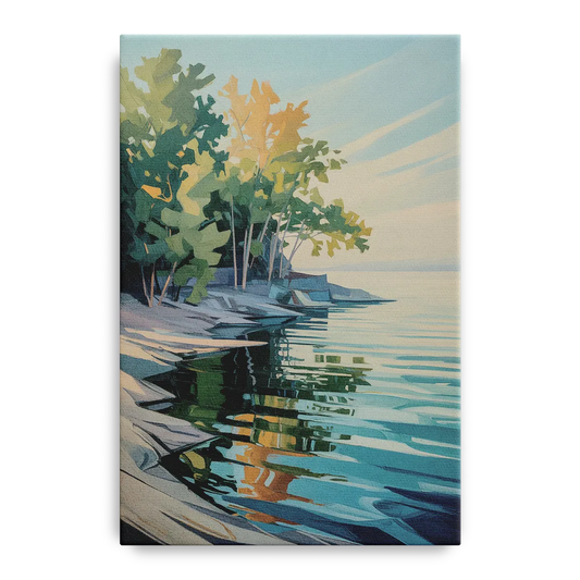 Lake Ontario Reflections - Canvas Wall Art