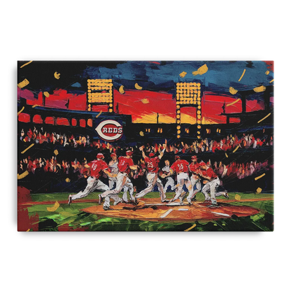 Cincinnati Reds Historic Moments - Canvas Wall Art