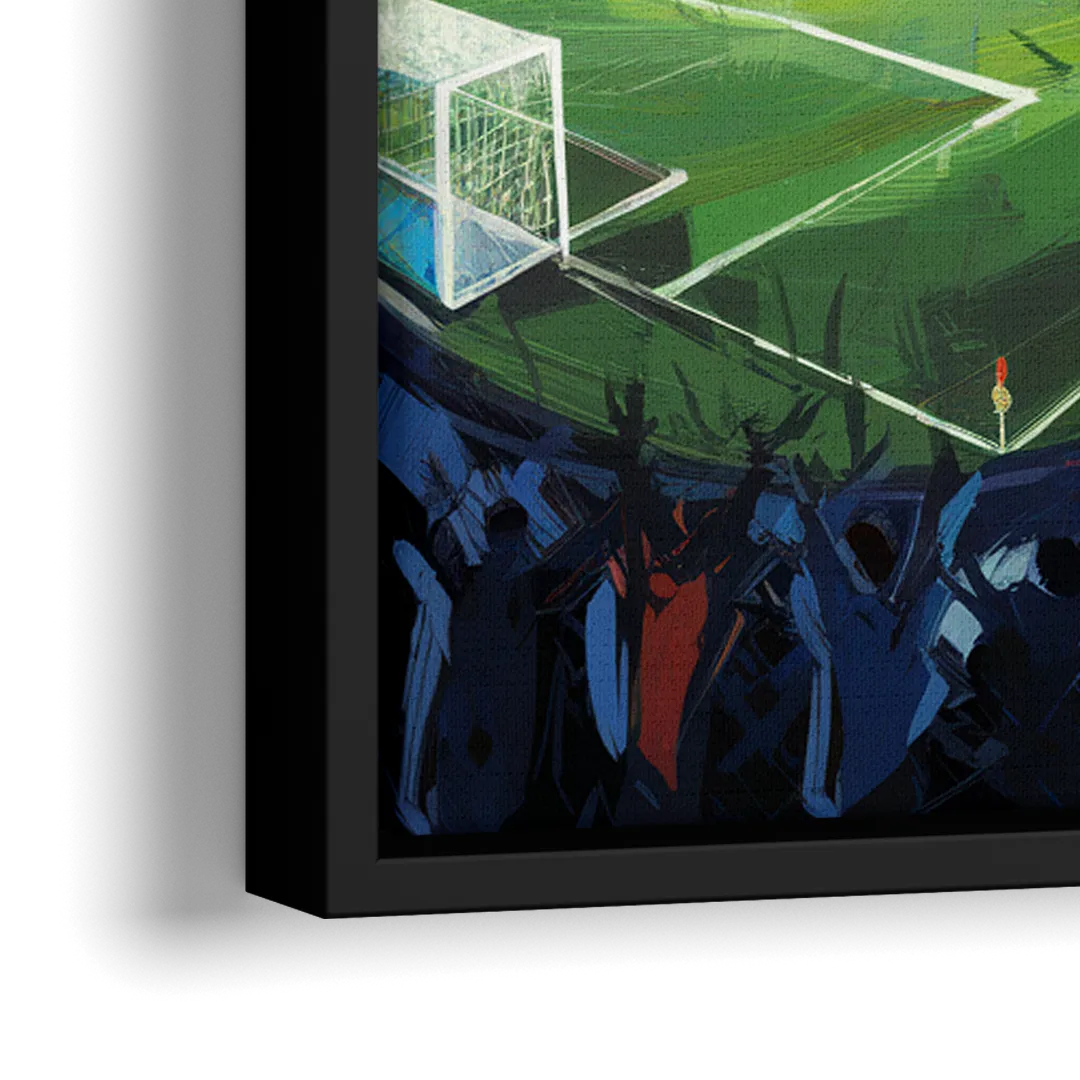 Cincinnati FC Stadium Lights - Close-Up Black Frame Canvas