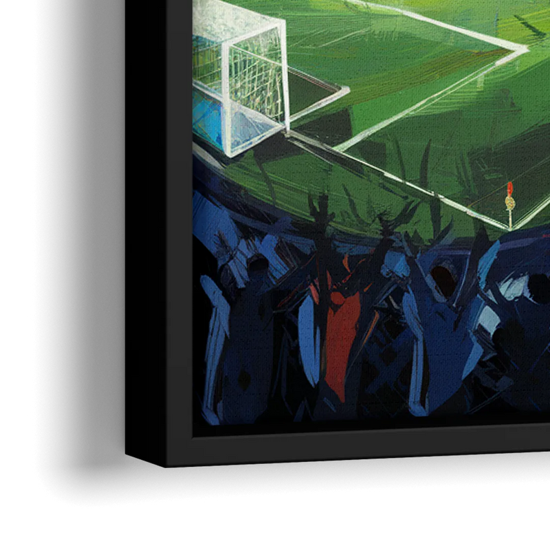 Cincinnati FC Stadium Lights - Close-Up Black Frame Canvas