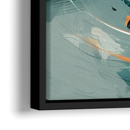 San Jose Sharks Pride - Close-Up Black Frame Canvas