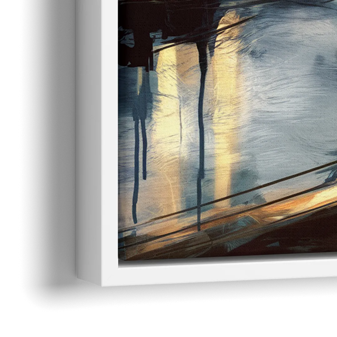 Pittsburgh Urban Aesthetic - Close-Up White Frame Canvas