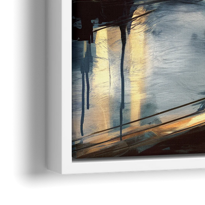 Pittsburgh Urban Aesthetic - Close-Up White Frame Canvas