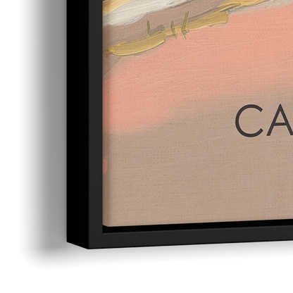 Cape May Lighthouse Glow - Close-Up Black Frame Canvas