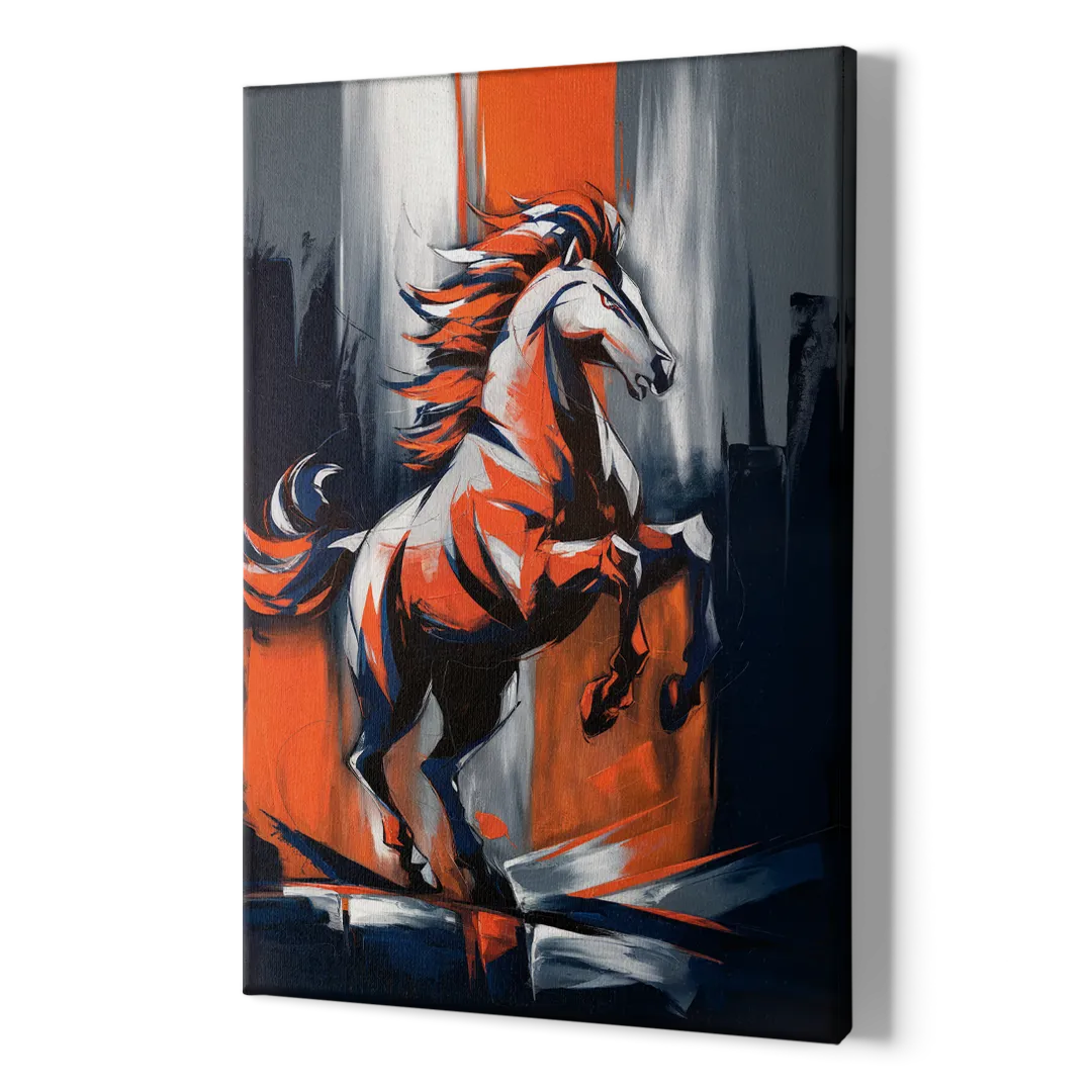Denver Broncos Legacy - Canvas Print Art Sides