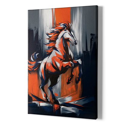 Denver Broncos Legacy - Canvas Print Art Sides