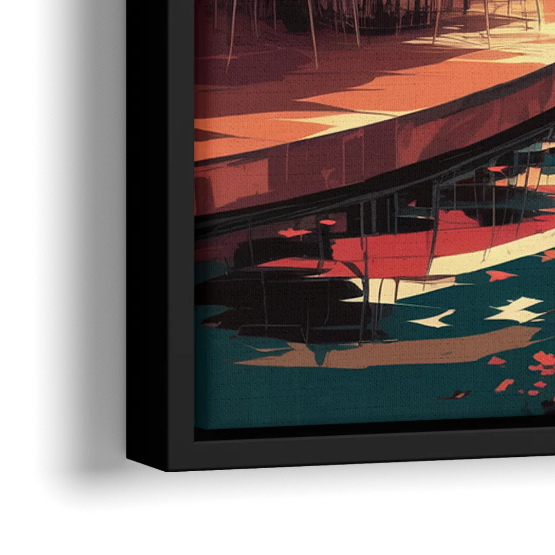 San Antonio Cultural Heritage - Close-Up Black Frame Canvas