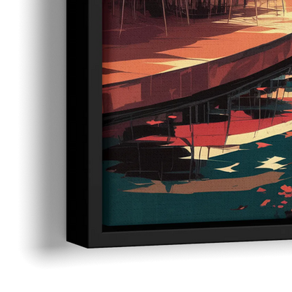 San Antonio Cultural Heritage - Close-Up Black Frame Canvas