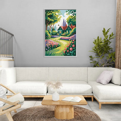 Green Gables Heritage - Living Room White Frame Canvas