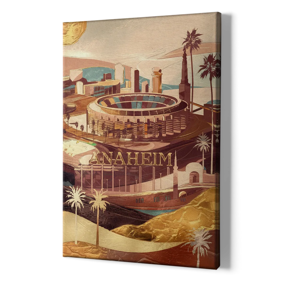 Anaheim Historic Landmarks - Canvas Print Art Sides