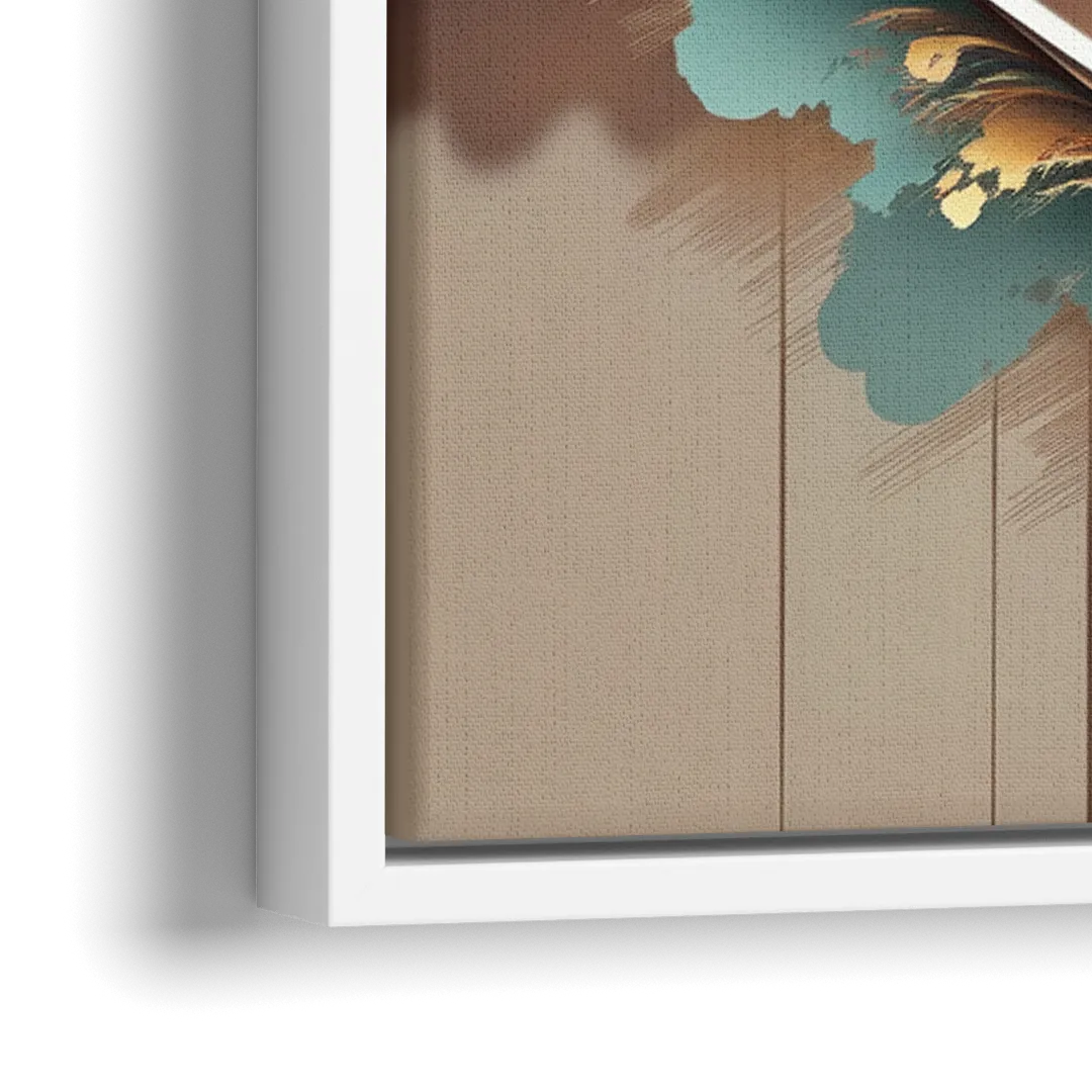 Irvine Modern Design - Close-Up White Frame Canvas