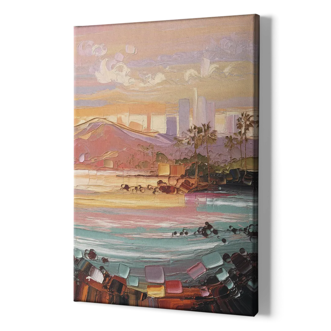 Irvine Sunset Views - Canvas Print Art Sides