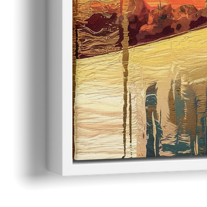 Burlington Scenic Horizons - Close-Up White Frame Canvas