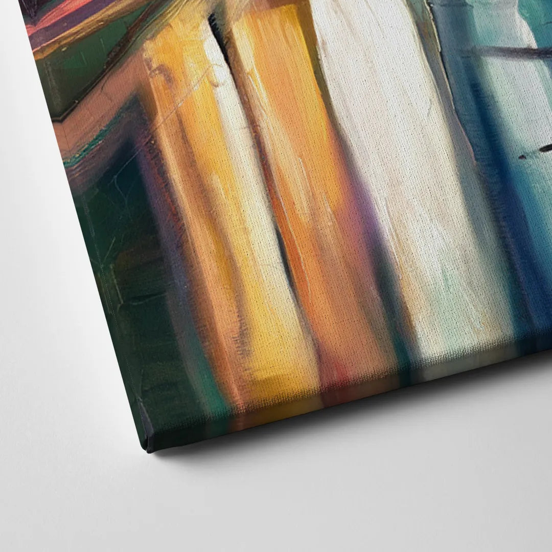 Tulsa Cityscape Glow Canvas Close Up