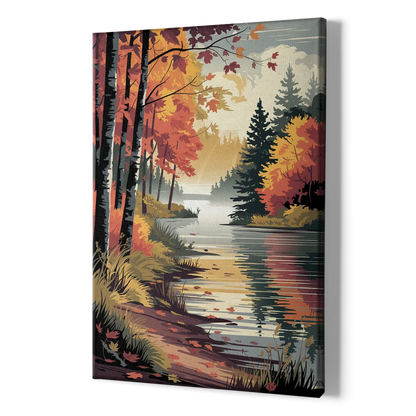 Ontario Autumn Colors - Canvas Print Art Sides