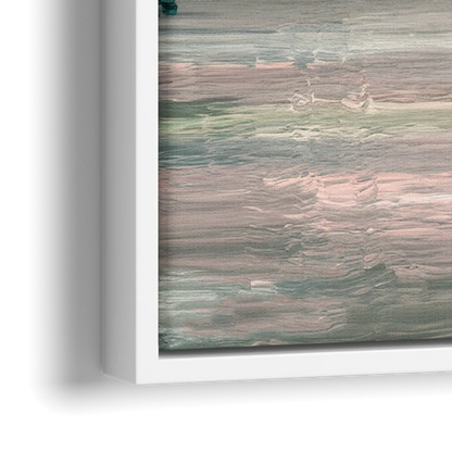 Burlington Lake Champlain Serenity - Close-Up White Frame Canvas