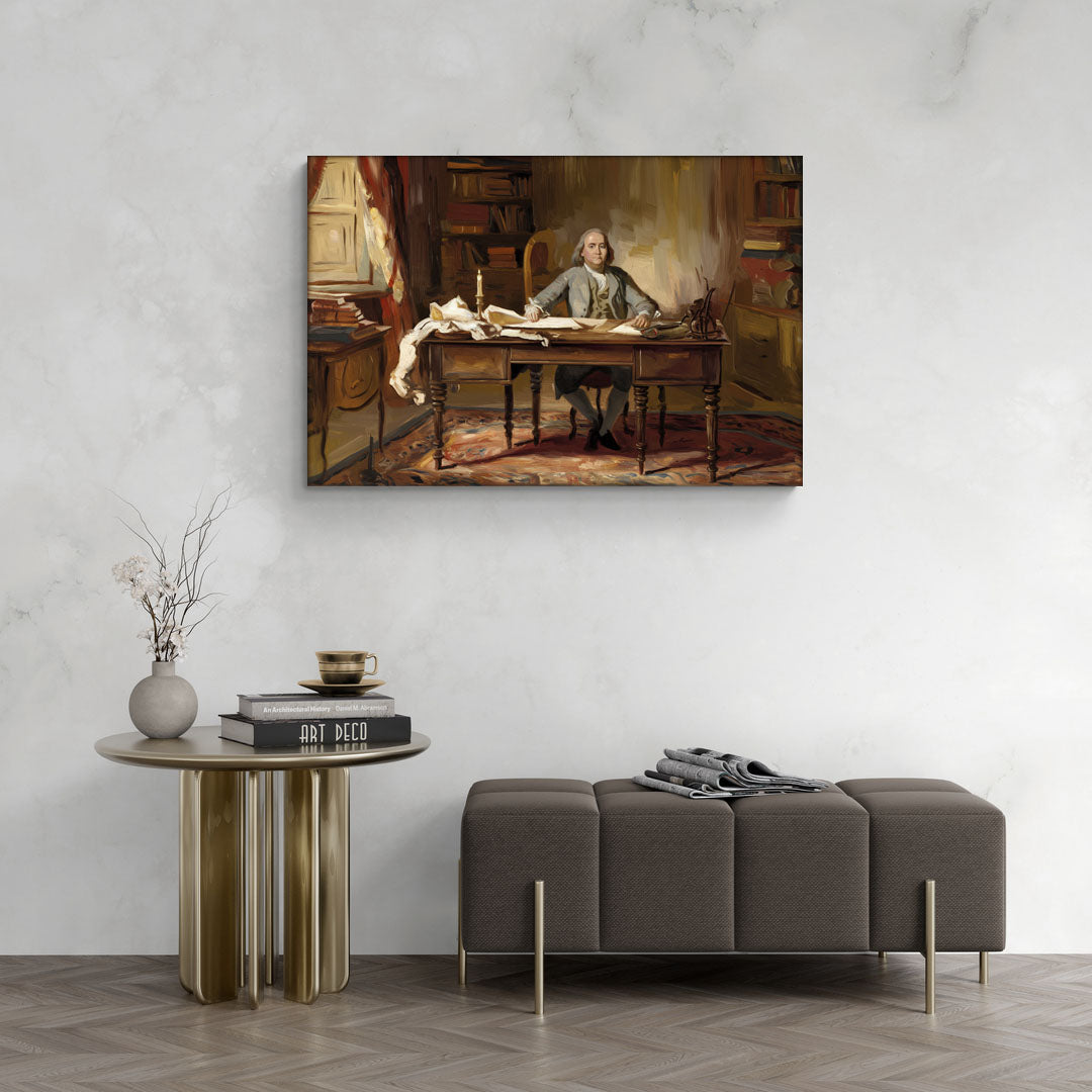 Franklin Historic Charm - Canvas Wall Art Living Room