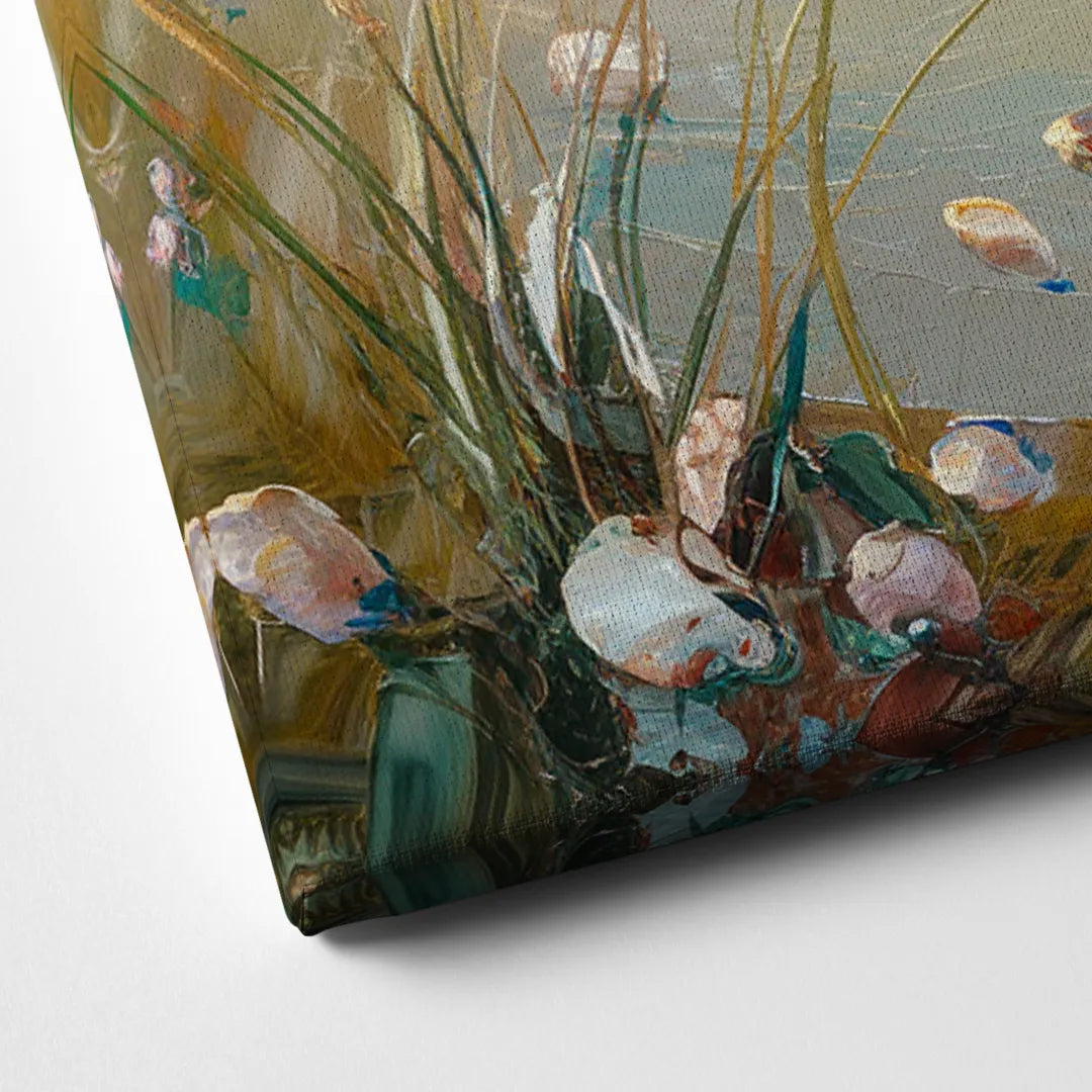 Seaside Beachfront Serenity Canvas Close Up