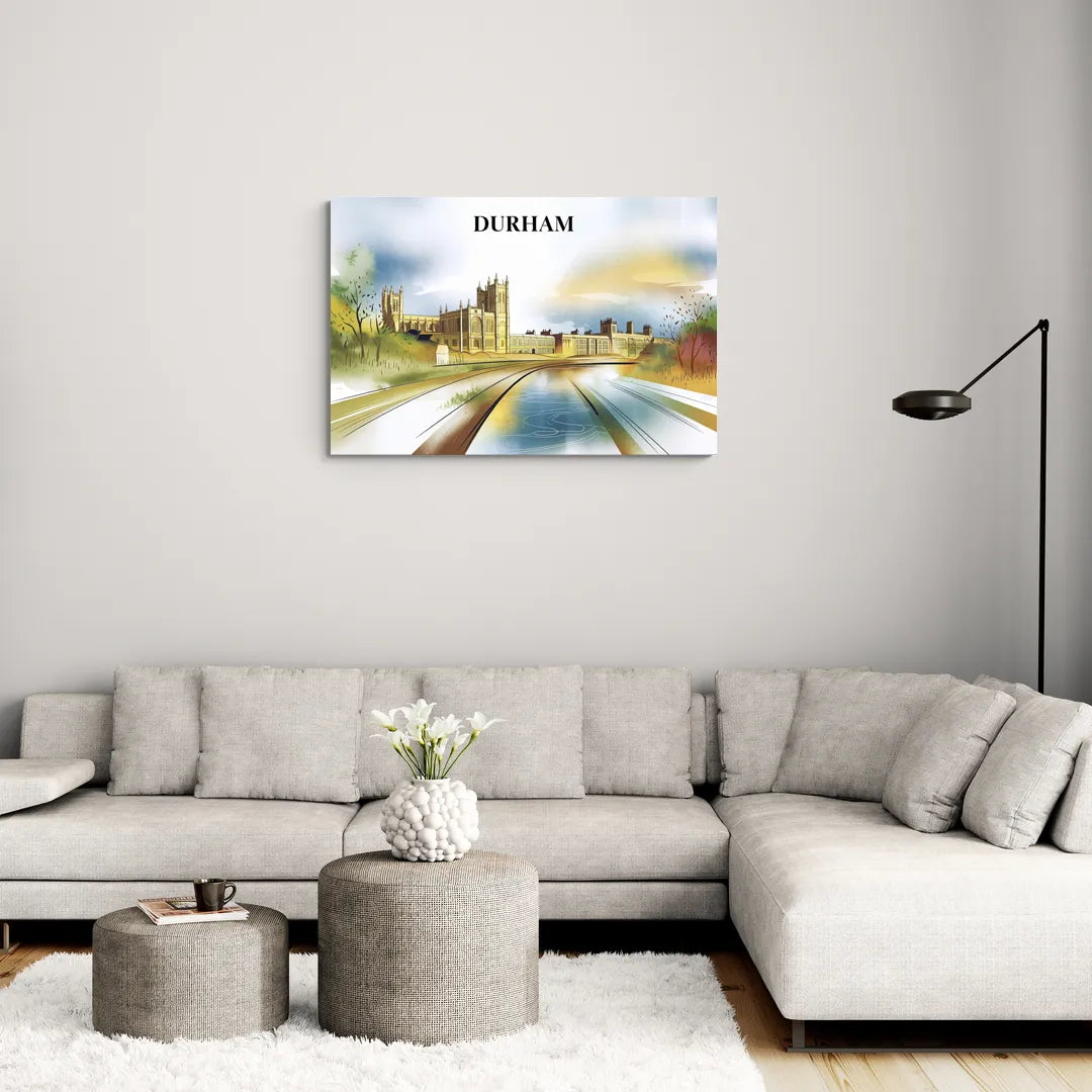 Durham Cultural Landmarks - Canvas Wall Art Living Room