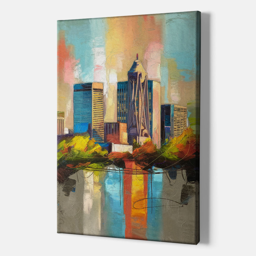 Birmingham Alabama Magic City - Canvas Wall Art Indoor