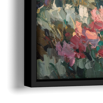 Tucson Wildflower Fields - Close-Up Black Frame Canvas