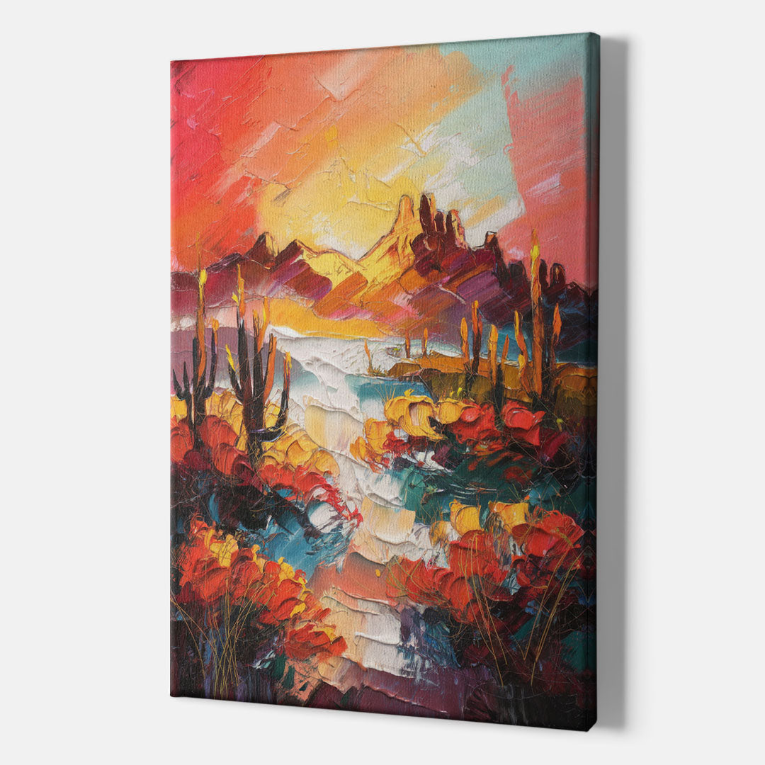 Phoenix Mountain Horizon - Canvas Wall Art Indoor
