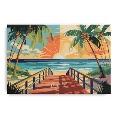 Key West Ocean Breeze - Canvas Wall Art