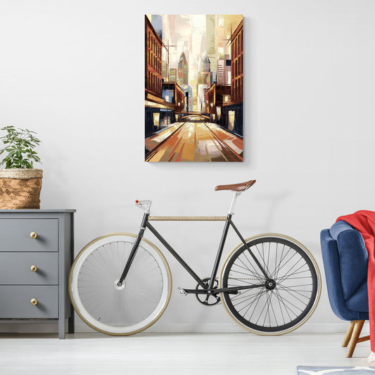 Philadelphia Market Street - Canvas Wall Art Living Room