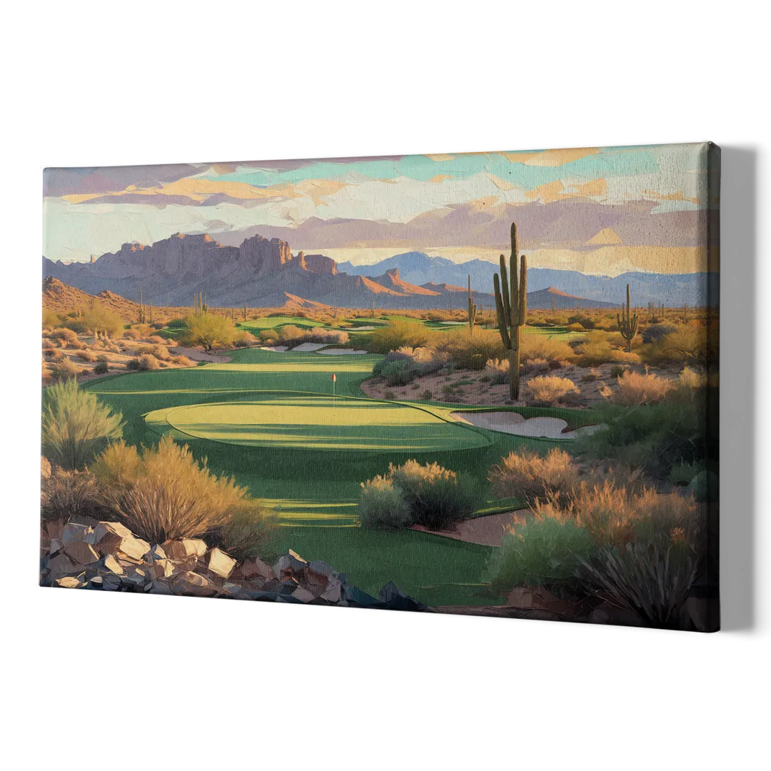 Scottsdale Golf Paradise - Canvas Print Art Sides
