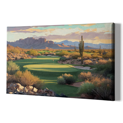 Scottsdale Golf Paradise - Canvas Print Art Sides