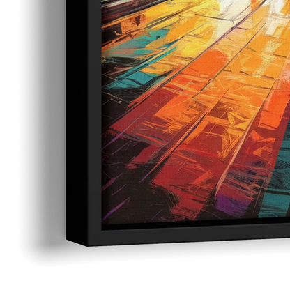Joseph City Lights - Close-Up Black Frame Canvas
