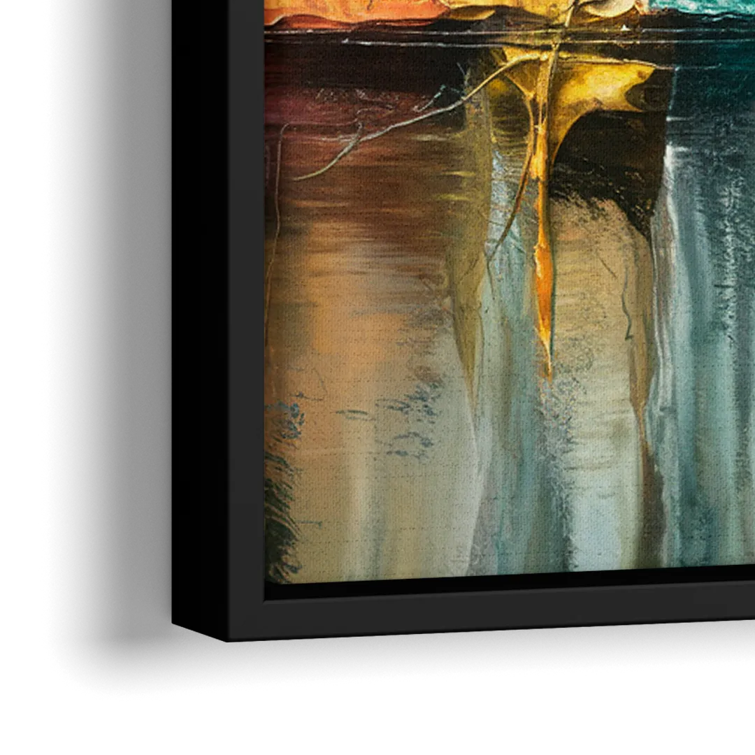 Lancaster Scenic Skyline - Close-Up Black Frame Canvas