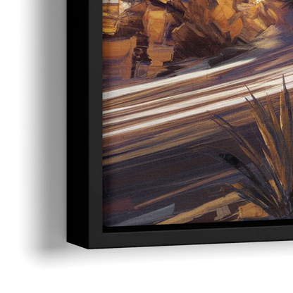 Henderson Skyline Views - Close-Up Black Frame Canvas