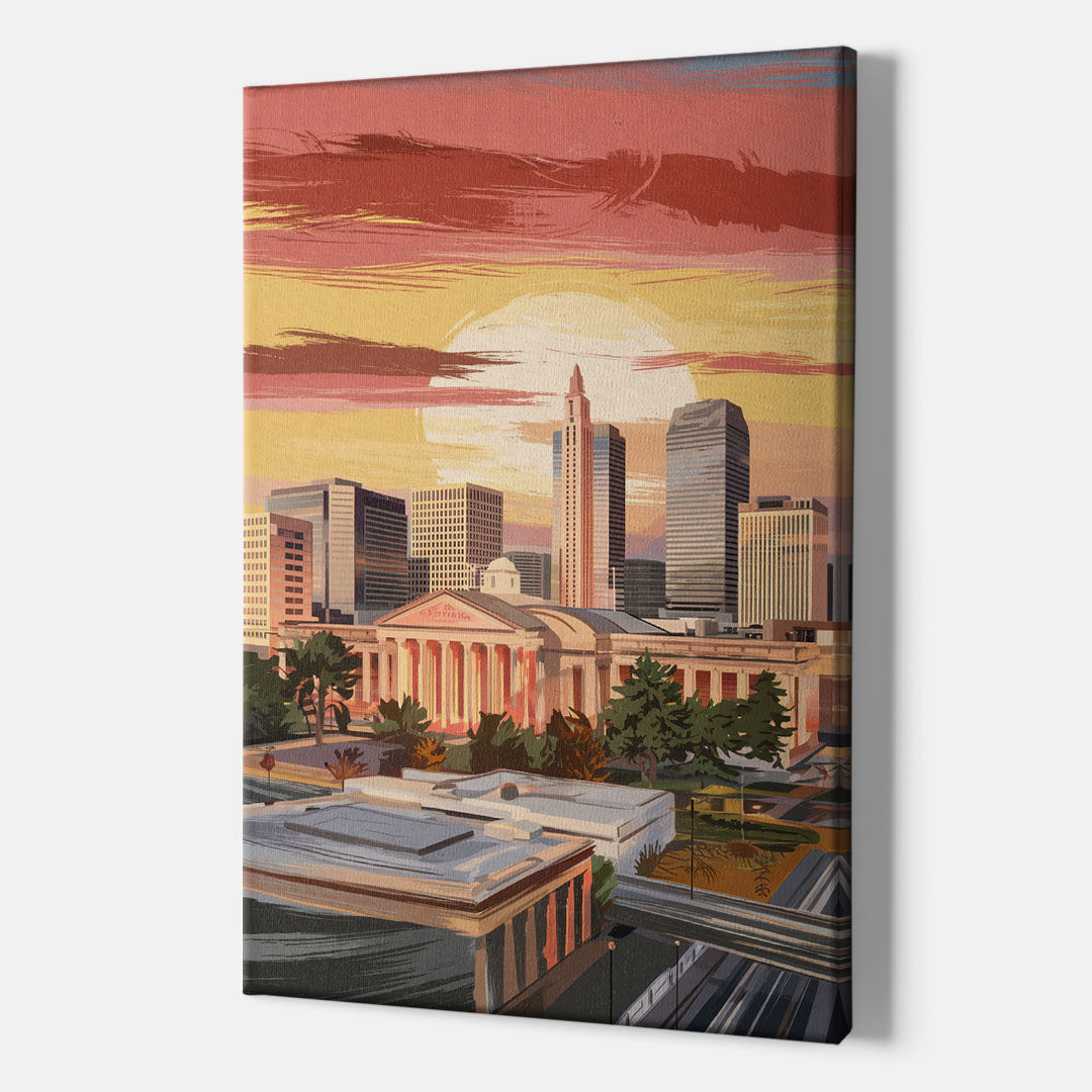 Joseph Skyline Sunset - Canvas Wall Art Indoor