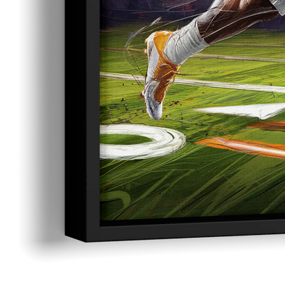 Knoxville Vols Game Day - Close-Up Black Frame Canvas