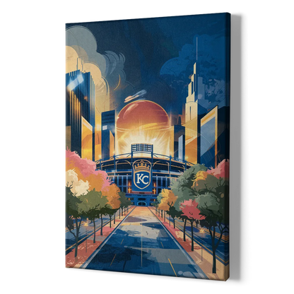 Kansas City Royals Championship - Canvas Print Art Sides